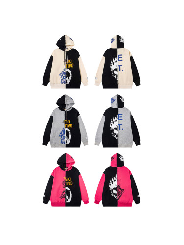 [Buy One Get One Free]Asymmetric Patchwork Hoodie 3 colors 28475718