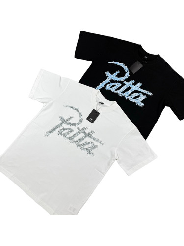 Creative Nail-Style Letter Print Tee 2 colors 28478564