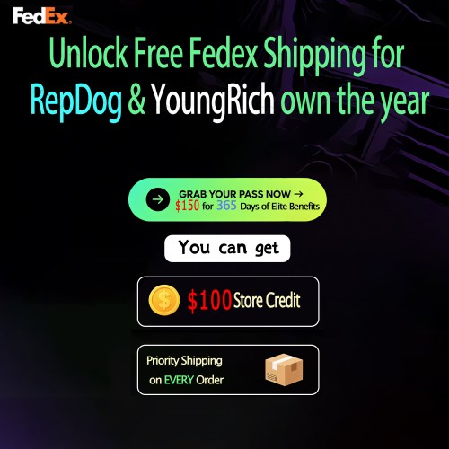Velocity Pass: Unlock Free Fedex Shipping for RepDog & YoungRich own the year