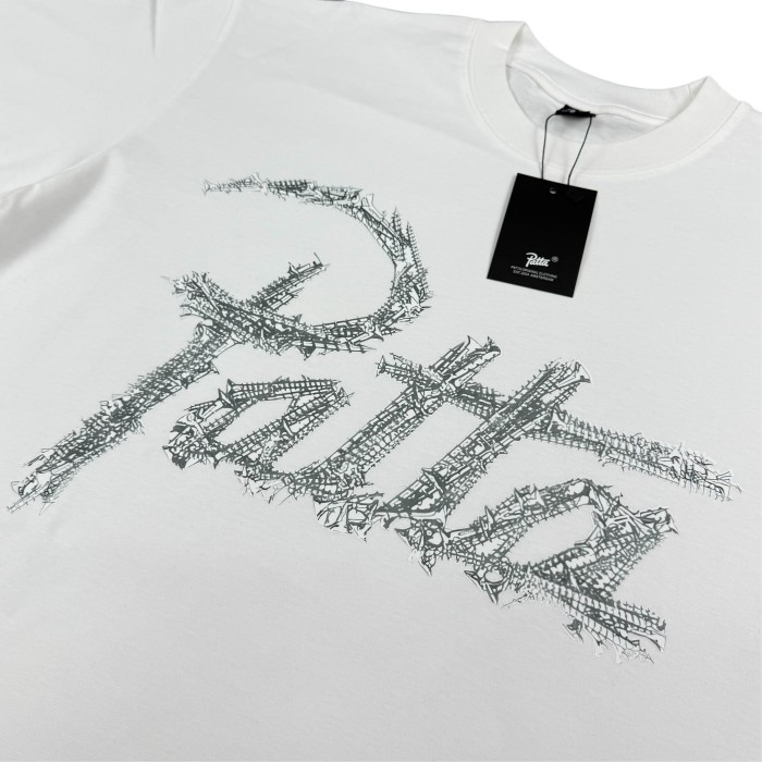 [50% Off]Creative Nail-Style Letter Print Tee 2 colors 28478564