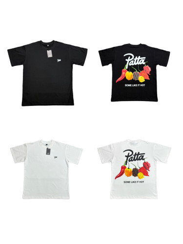 Back Colorful Pepper and Letter Design Printed Tee 2 colors 28478562