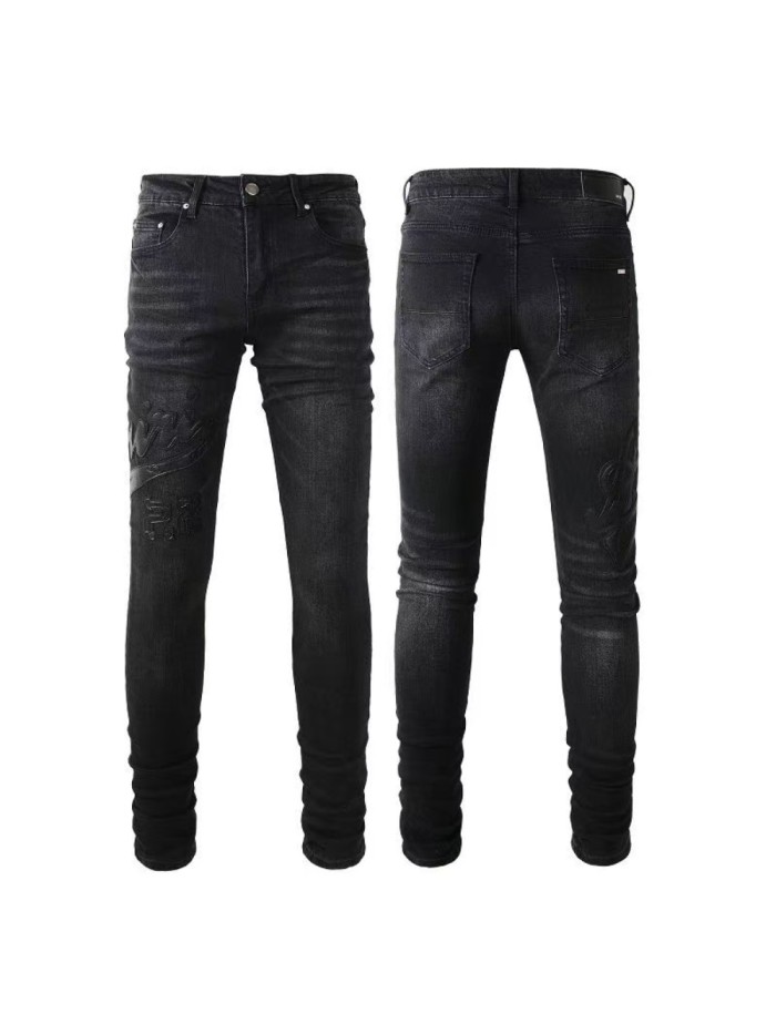 1:1 quality version 3D Embroidered Logo 22 Jeans 28480738