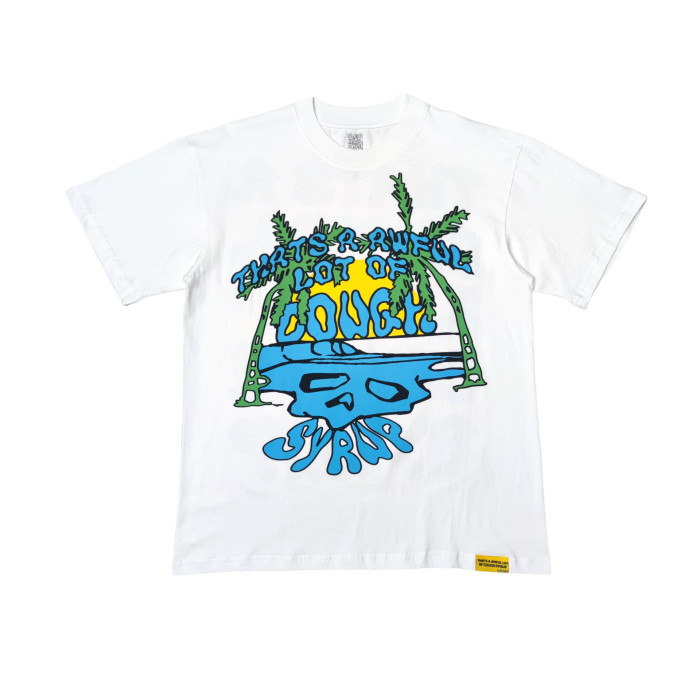 Blue Cartoon Alphabet Print Tee 28476787