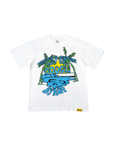Blue Cartoon Alphabet Print Tee 28476787