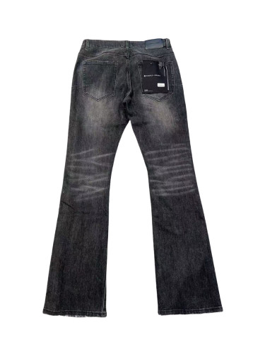   1:1 quality version Side rhinestone slightly flared jeans 28474650