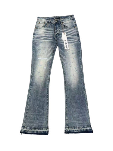   1:1 quality version Irregular Small Holes Flared Jeans 28485583