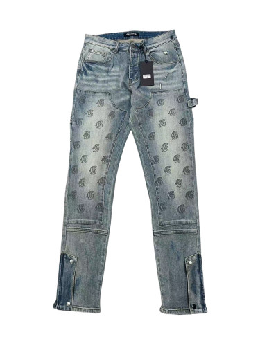 1:1 quality version G-Letter Embroidered Distressed Jeans 28487771