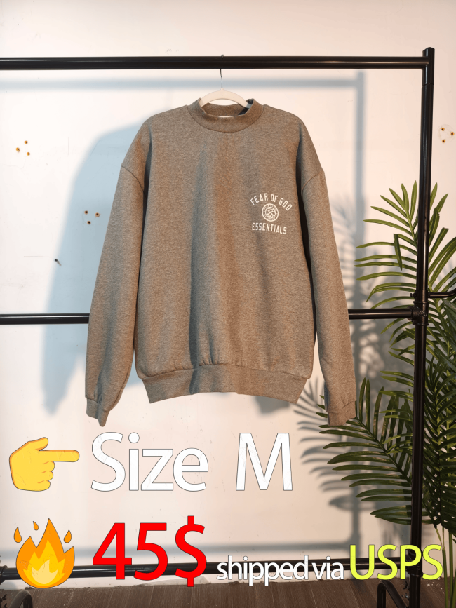 [buy more save more] 1:1 quality version Letter Print Crew Neck Pullover Sweatshirt 28487858