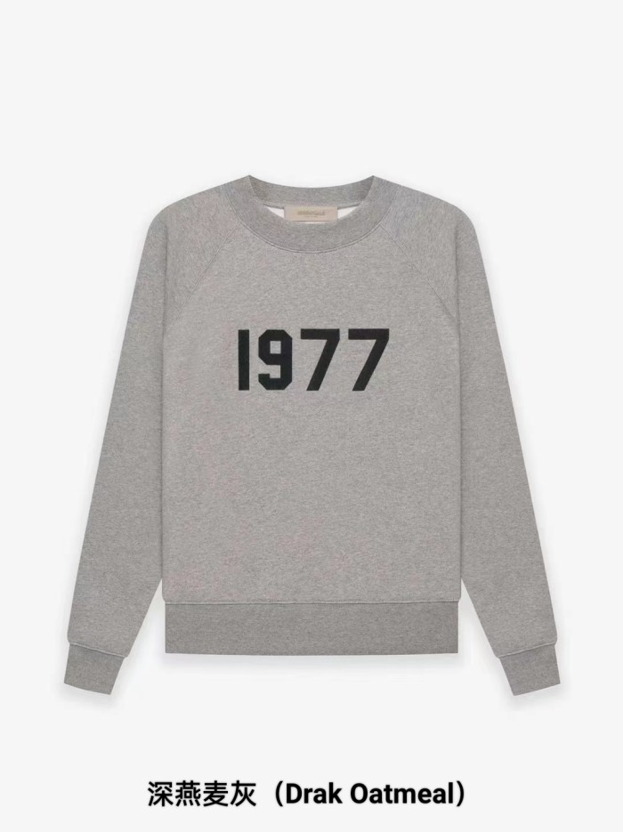[Big & Tall for weights up to 220 lbs]1:1 quality version 3D Flocked 1977 Digital Crewneck Pullover Sweatshirt 4 colors 28491693