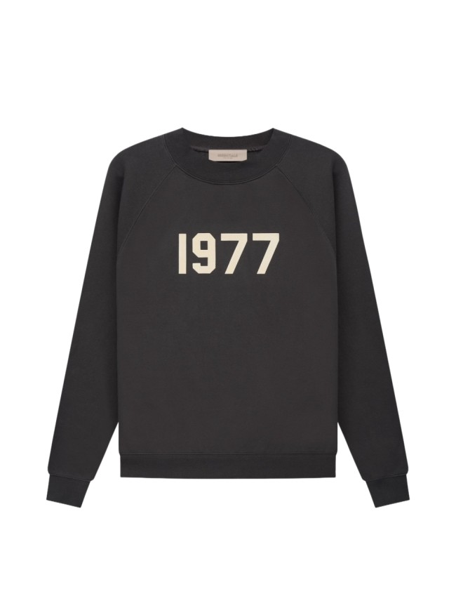 [Big & Tall for weights up to 220 lbs]1:1 quality version 3D Flocked 1977 Digital Crewneck Pullover Sweatshirt 4 colors 28491693
