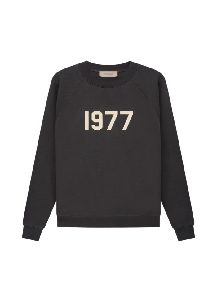 [Big & Tall for weights up to 220 lbs]1:1 quality version 3D Flocked 1977 Digital Crewneck Pullover Sweatshirt 4 colors 28491693