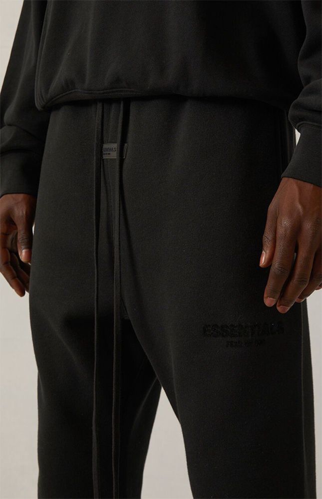 [Big & Tall for weights up to 220 lbs]1:1 quality version Black Flocked Letter Straight-Leg Sweatpants 3 colors 28491688