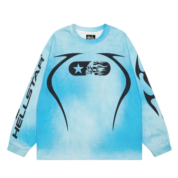 Digital Print Washed Version Long Sleeve T-Shirt 2 colors 28493238