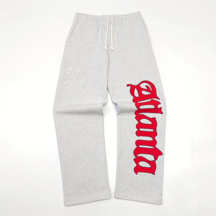 [Big & Tall for weights up to 220 lbs]1:1 quality version Atlanta Printed Zipper Hoodie & Pants Set 28493206