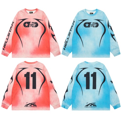 Digital Print Washed Version Long Sleeve T-Shirt 2 colors 28493238
