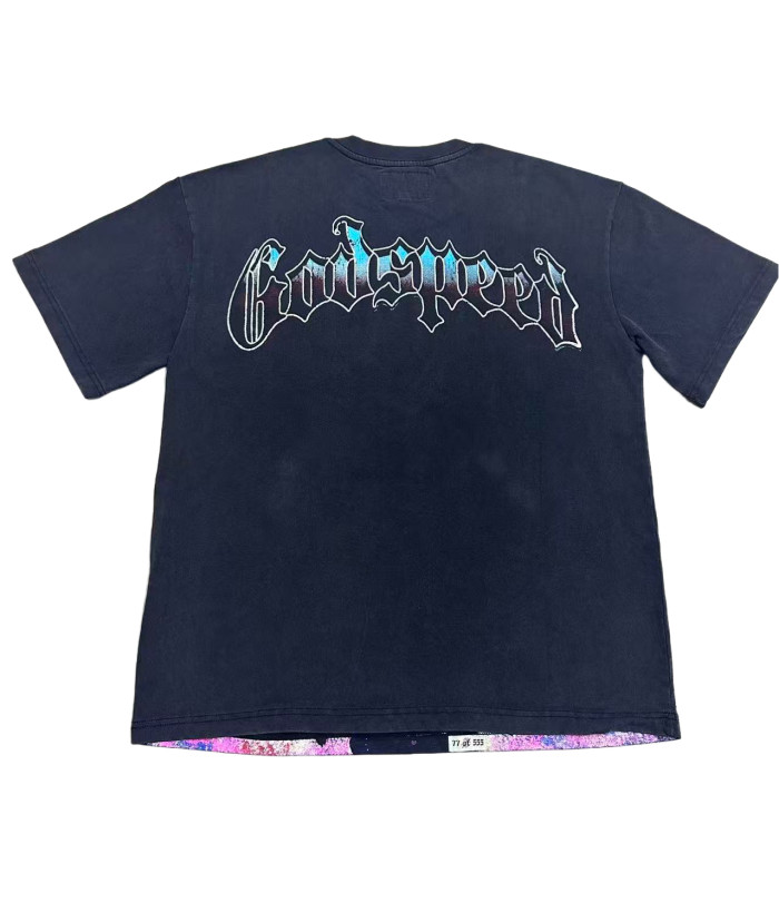 [Buy Two Get One Free]Basketball Skeleton Athlete Trophy Print Washed Version Tee 2 colors 28494360