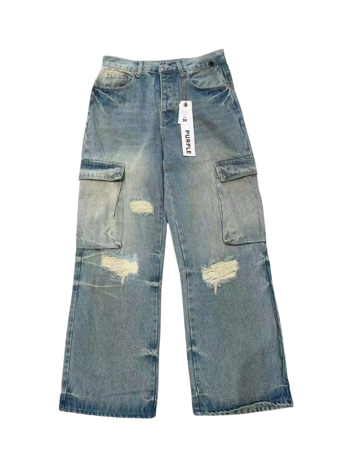 1:1 quality version Big pocket ripped straight leg Jeans 28468711