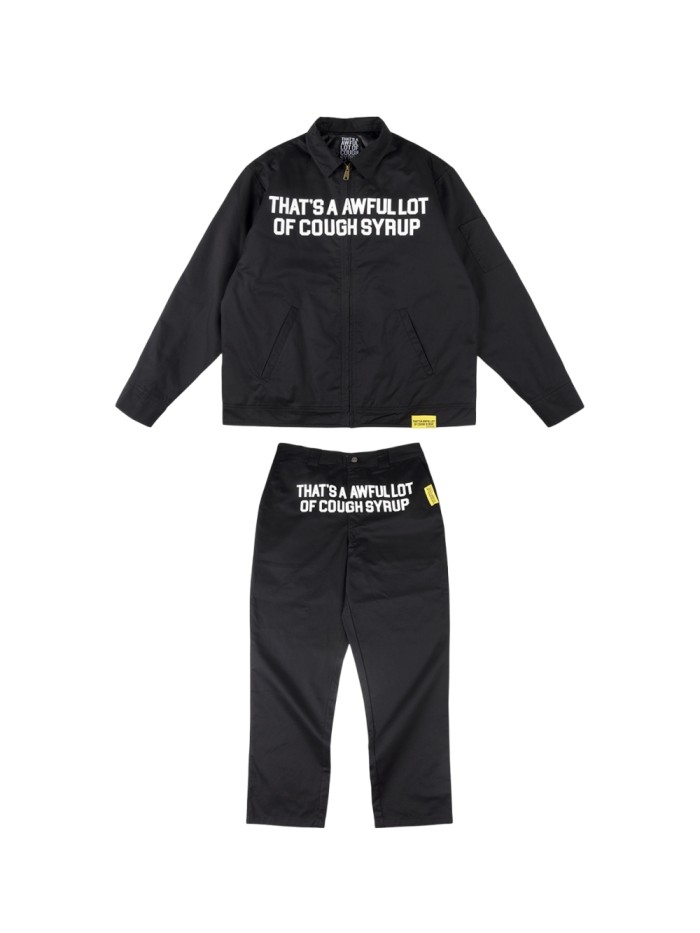 Classic Letter Print Jacket & Pants Set 3 colors 28494632