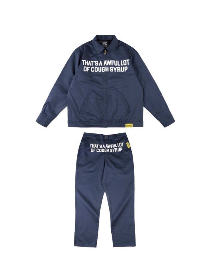 Classic Letter Print Jacket & Pants Set 3 colors 28494632