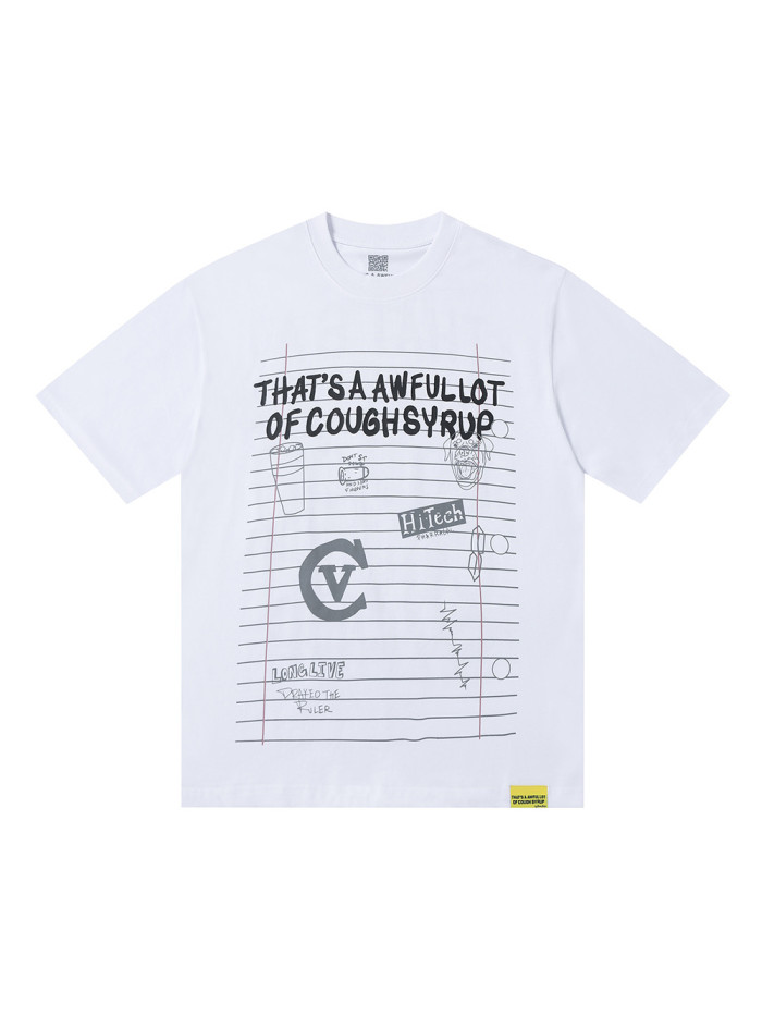 Messy Notes Print Tee 2 colors 28496712