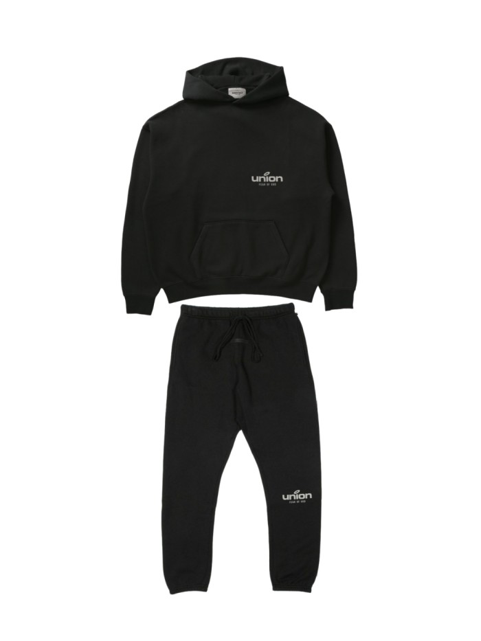 [Big & Tall for weights up to 220 lbs]1:1 quality version Union LA Collaboration 3D Silicone  Hoodie & Sweatpants Set 2 colors 28496753