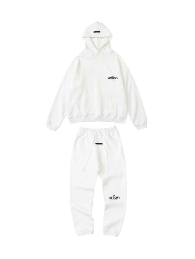 [Big & Tall for weights up to 220 lbs]1:1 quality version Union LA Collaboration 3D Silicone  Hoodie & Sweatpants Set 2 colors 28496753