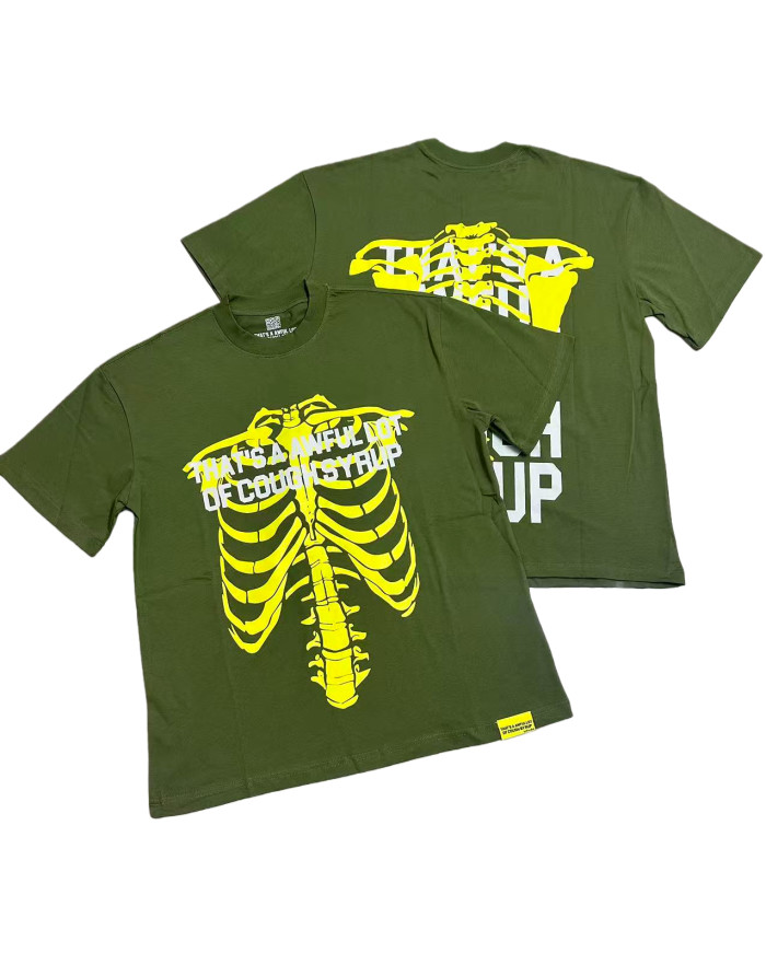 Skeleton Letter Print Tee 3 colors 28496619
