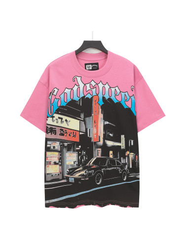 [Buy Two Get One Free]Japanese Street Skull Print Washed Version Tee 2 colors 28498717