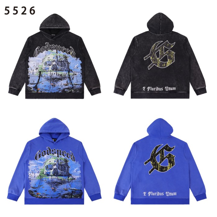  Skull Island Print Washed Version Hoodie 2 colors 28499570