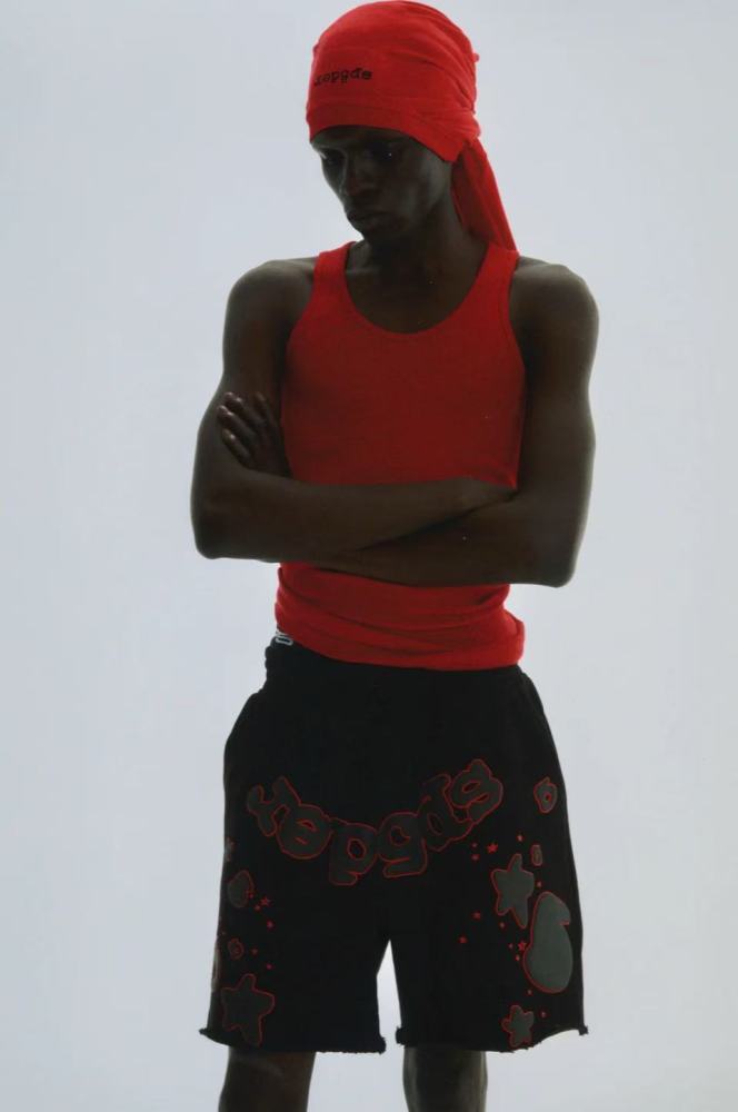 [Big & Tall for weights up to 220 lbs]1:1 quality version Black-Letter Red-Border Logo Printed Shorts 28512679