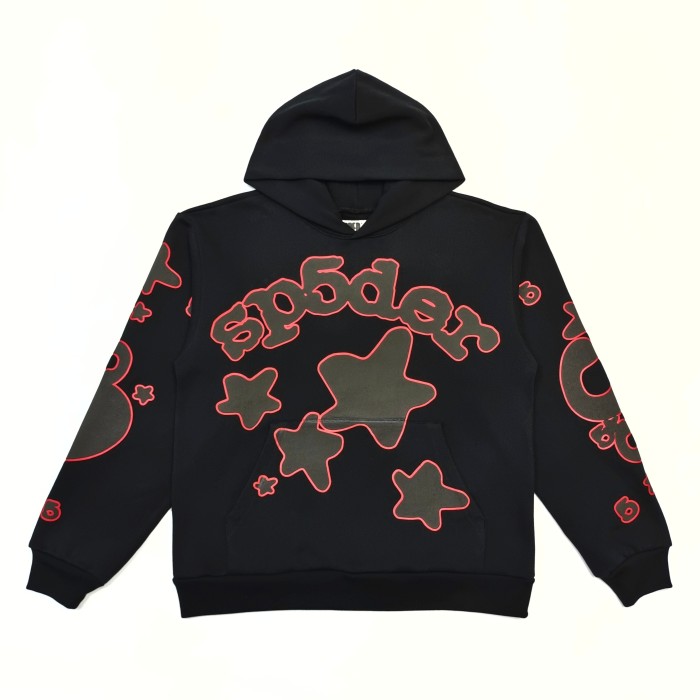 1:1 quality version Black-Letter Red-Border Logo Printed Hoodie 28512689