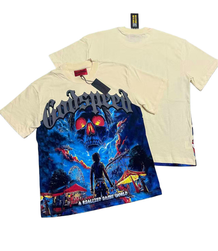 [Buy Two Get One Free]Realized Gaming World Printed Washed Version Tee 2 colors 28523748