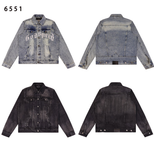 Embroidered Letter Denim Jacket 2 colors 28523743