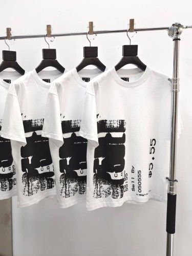 [Big & Tall for weights up to 220 lbs]1:1 quality version Black Vertical Price Tag Print Tee 28523705