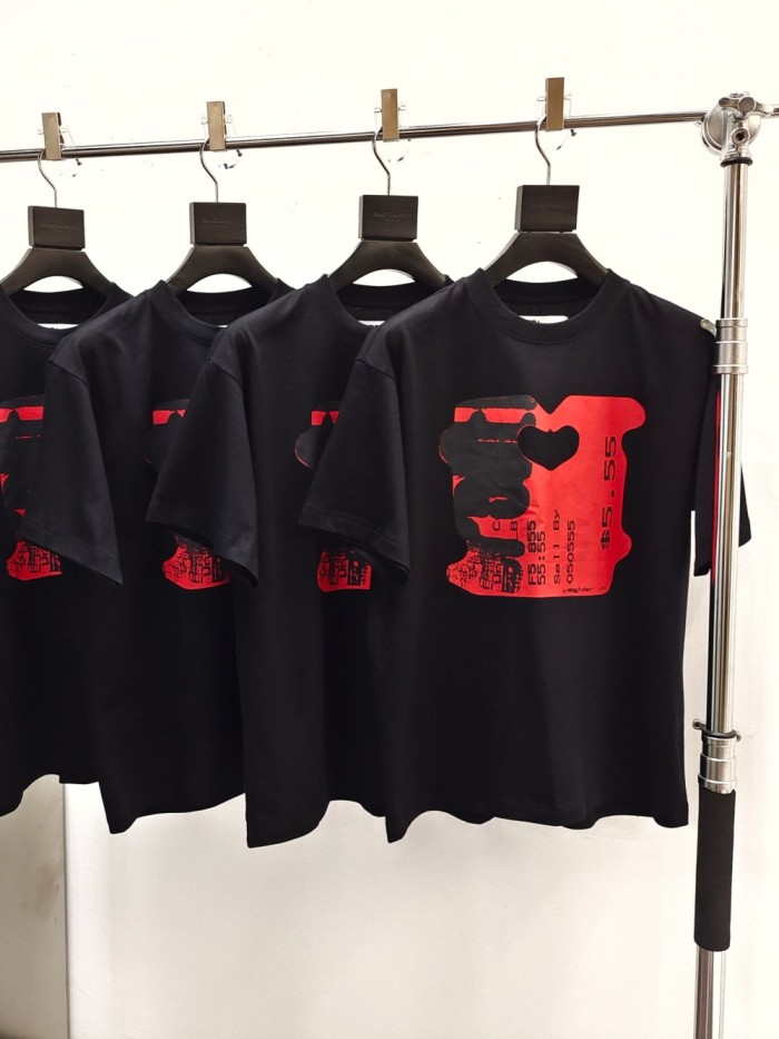 [Big & Tall for weights up to 220 lbs]1:1 quality version Red Price Tag Printed Tee 28523661