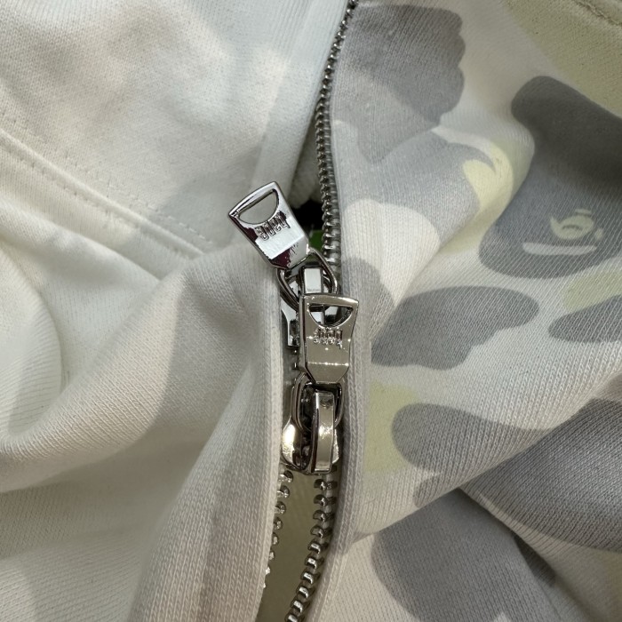 1:1 quality version FW25 CITY Camo Patchwork Glow-in-the-Dark Zipper Hoodie 2 colors 28523740