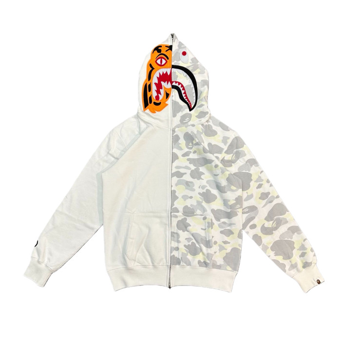 1:1 quality version FW25 CITY Camo Patchwork Glow-in-the-Dark Zipper Hoodie 2 colors 28523740