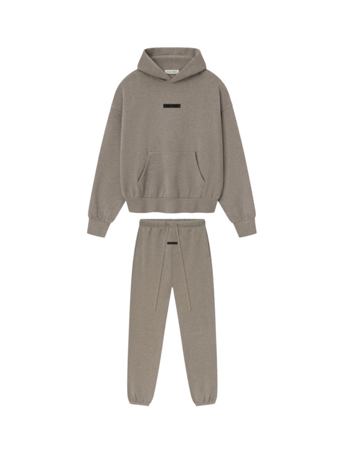 [Big & Tall for weights up to 220 lbs]1:1 quality version 3D Metal Logo Fleece Hoodie & Sweatpants Set 3 colors 28529877