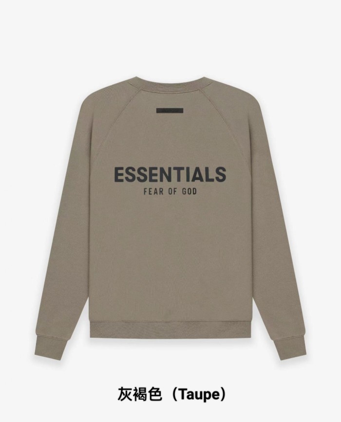 [Big & Tall for weights up to 220 lbs]1:1 quality version Front Solid-Color Back Silicone Letter Pullover Sweatshirt 5 colors 28529899
