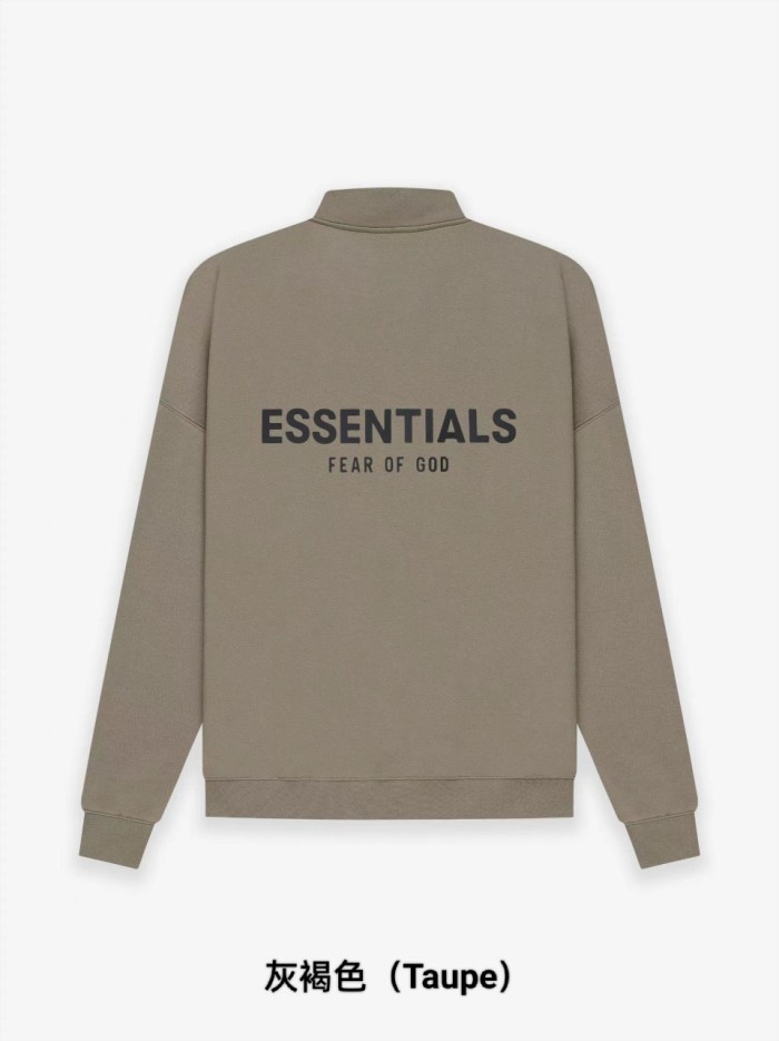 [Big & Tall for weights up to 220 lbs]1:1 quality version Back Silicone Letter Mockneck Half-Zip Sweatshirt 5 colors 28529897