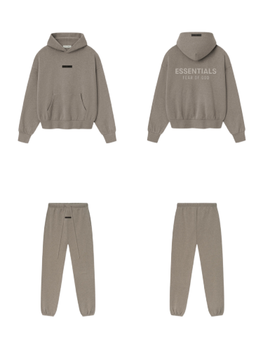 [Big & Tall for weights up to 220 lbs]1:1 quality version 3D Metal Logo Fleece Hoodie & Sweatpants Set 3 colors 28529877