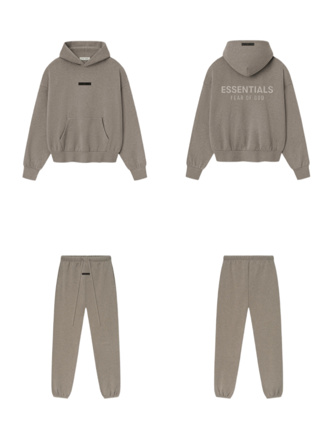 [Big & Tall for weights up to 220 lbs]1:1 quality version 3D Metal Logo Fleece Hoodie & Sweatpants Set 3 colors 28529877