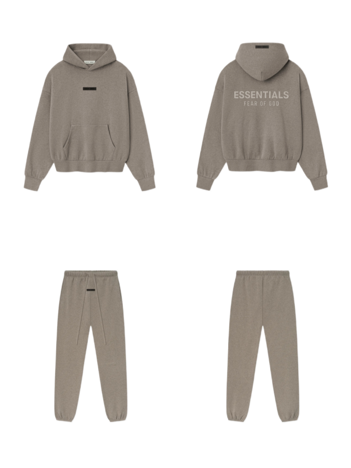 [Big & Tall for weights up to 220 lbs]1:1 quality version 3D Metal Logo Fleece Hoodie & Sweatpants Set 3 colors 28529877