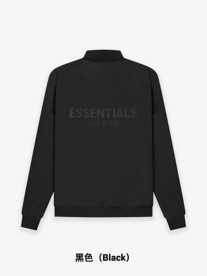 [Big & Tall for weights up to 220 lbs]1:1 quality version Back Silicone Letter Mockneck Half-Zip Sweatshirt 5 colors 28529897