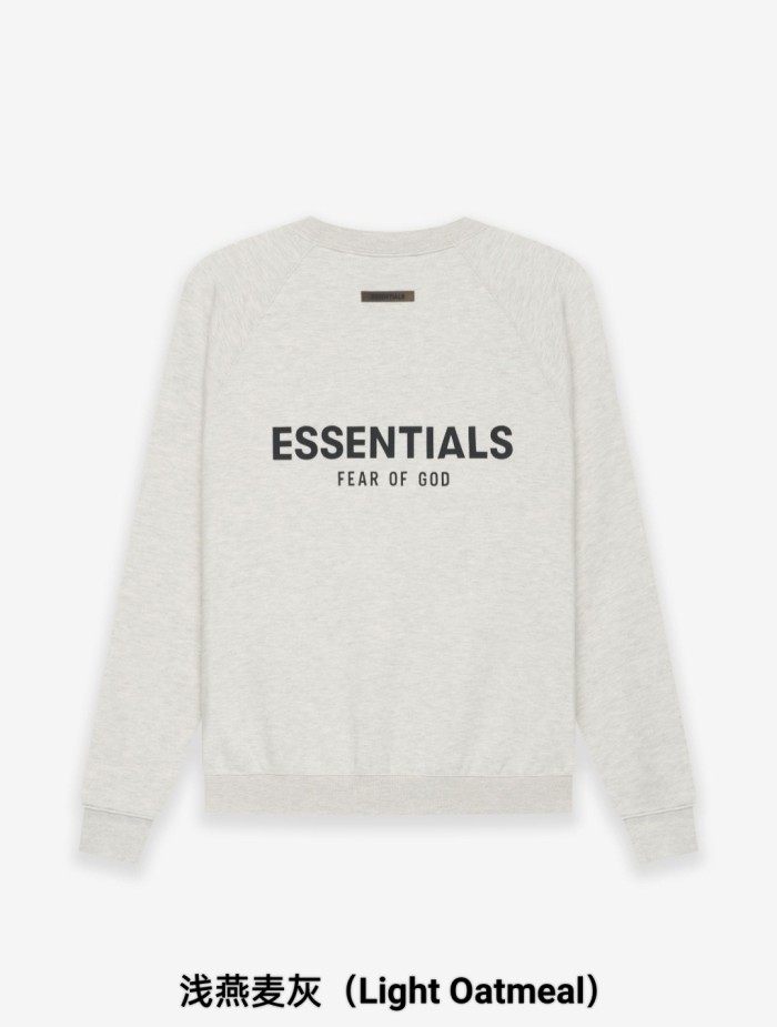 [Big & Tall for weights up to 220 lbs]1:1 quality version Front Solid-Color Back Silicone Letter Pullover Sweatshirt 5 colors 28529899