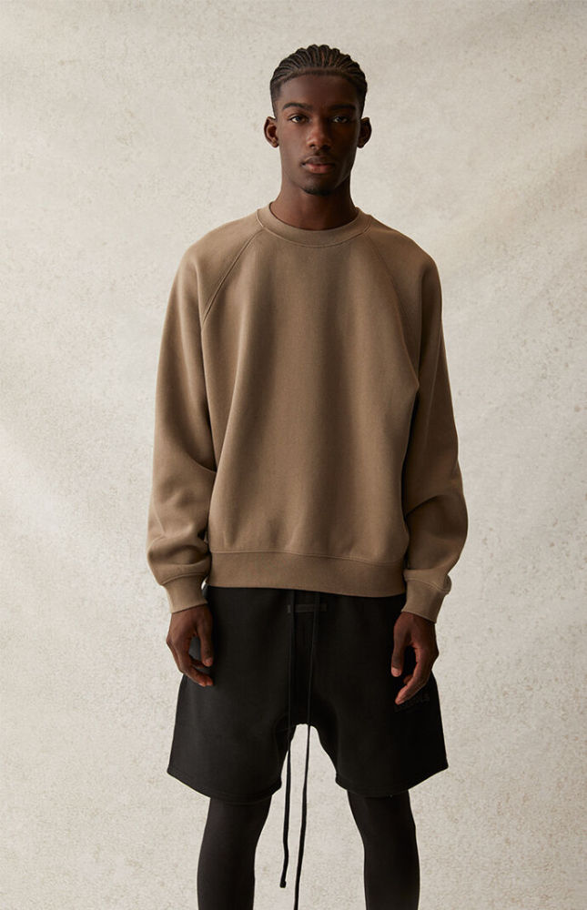 [Big & Tall for weights up to 220 lbs]1:1 quality version Front Solid-Color Back Silicone Letter Pullover Sweatshirt 5 colors 28529899