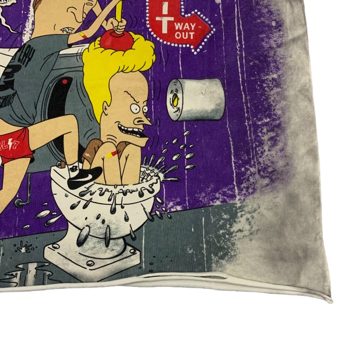 Rhinestone Letter Playful Cartoon Print Distressed Vest 28529872