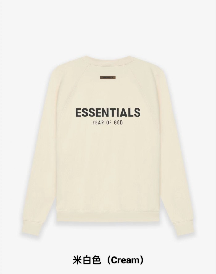 [Big & Tall for weights up to 220 lbs]1:1 quality version Front Solid-Color Back Silicone Letter Pullover Sweatshirt 5 colors 28529899