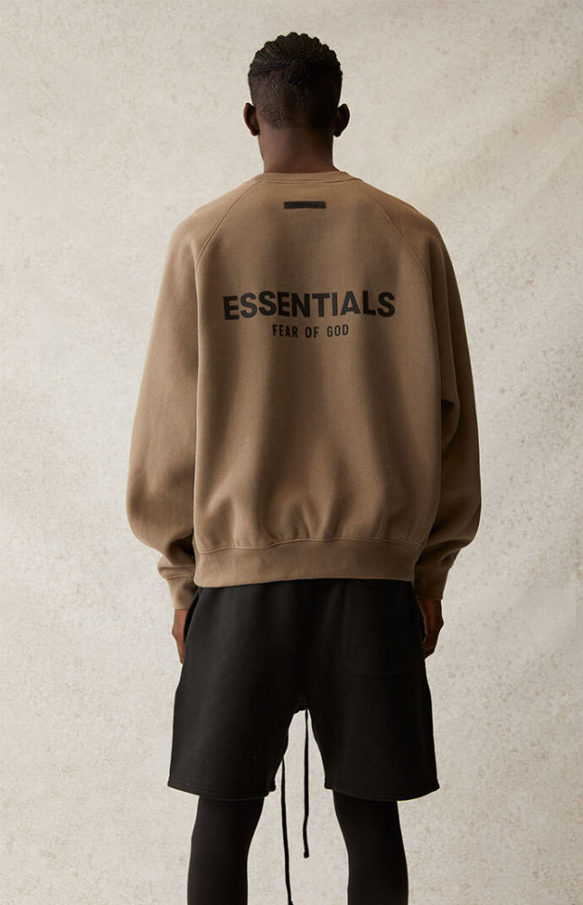 [Big & Tall for weights up to 220 lbs]1:1 quality version Front Solid-Color Back Silicone Letter Pullover Sweatshirt 5 colors 28529899