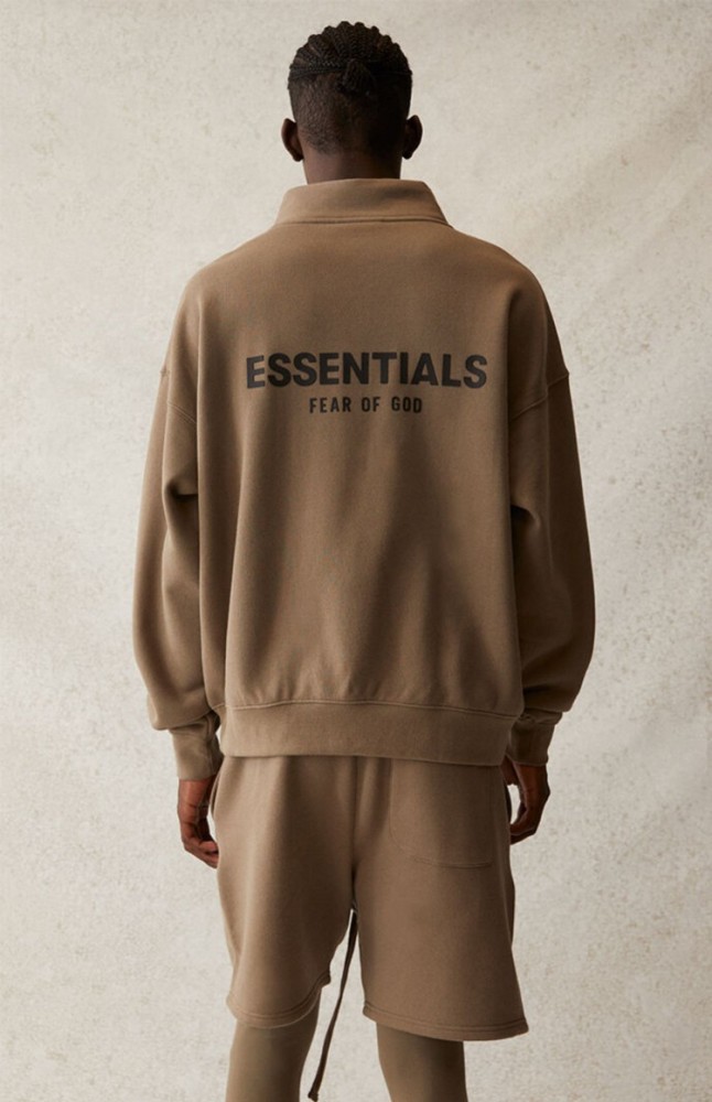 [Big & Tall for weights up to 220 lbs]1:1 quality version Back Silicone Letter Mockneck Half-Zip Sweatshirt 5 colors 28529897